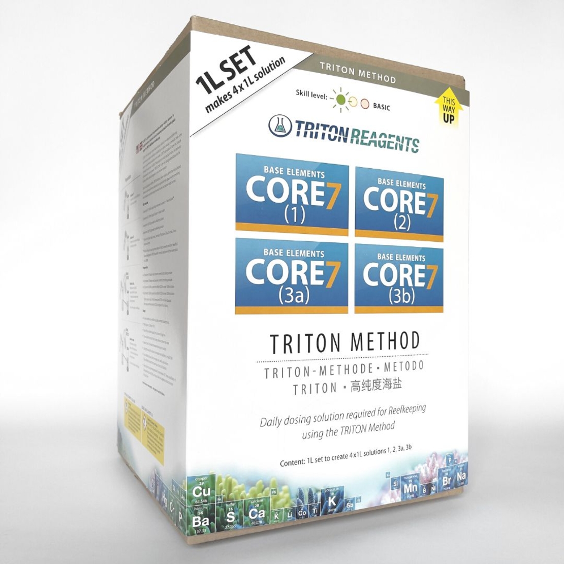 טריטון קור 7 בייס אלמנטס 4*1ליטר תוספים לריף - TRITON Method Base Elements Core 7 4*1L