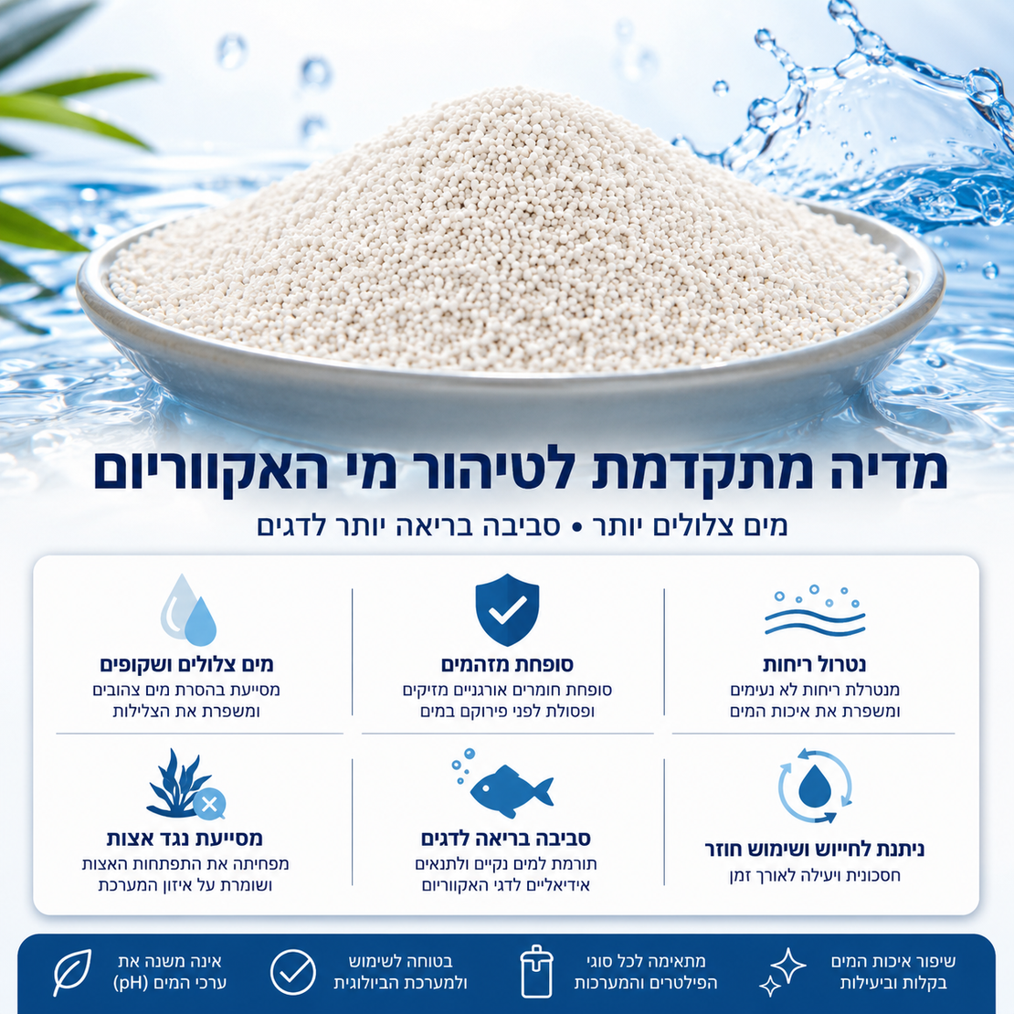 מדיה לטיהור מים איסתא 600 גרם - ISTA Decontamination Purifier 600 g
