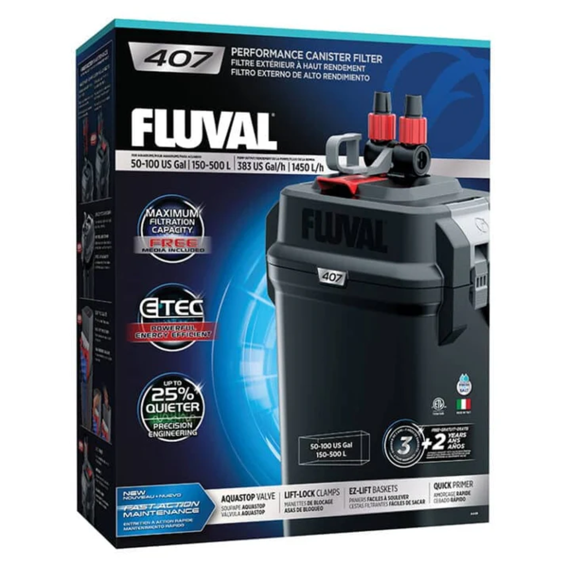 פילטר חיצוני פלובל 407 - FLUVAL 407 external filter