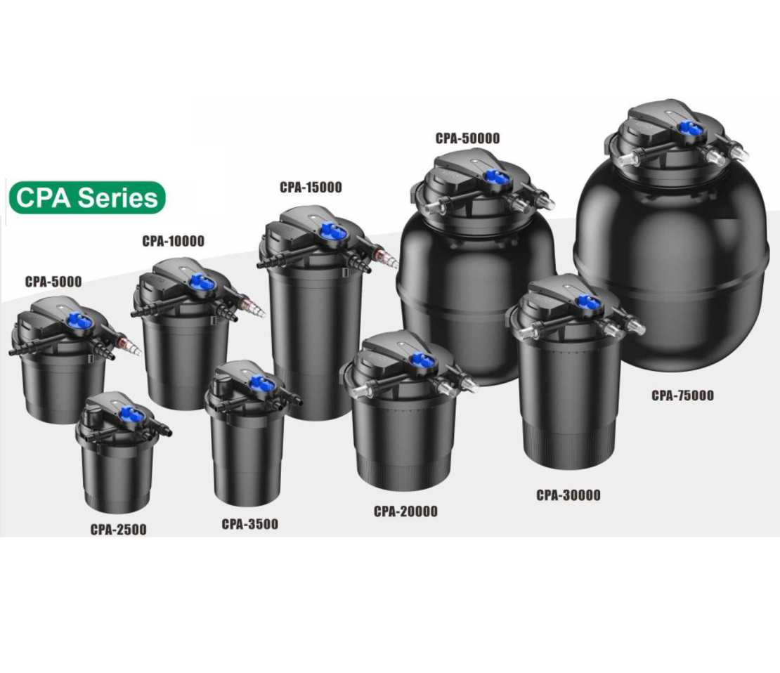 פילטר לחץ לבריכות נוי דגם CPA 30000 סאן סאן 12,000 ל/ש - SUNSUN Pond filter CPA 30000