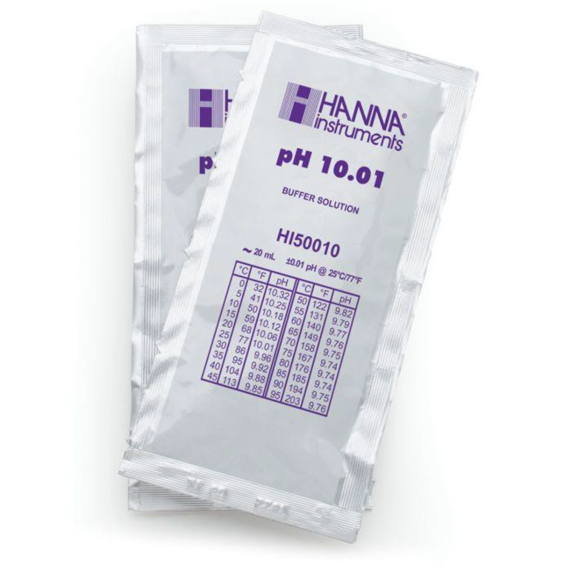 נוזל כיול PH 10.01 לכיול מכשירי מדידה האנה - Hanna pH 10.01 Calibration Fluid Sachets