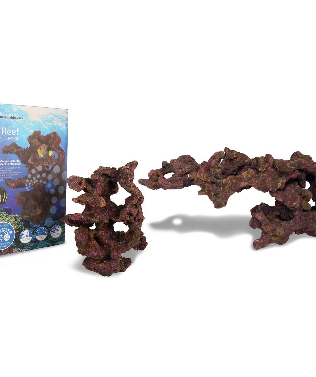 סלעי מדיות במראה טבעי TMC Centrpiece למסלעה מרכזית - TMC EcoReef Centrpiece  Natural Looking ReefScape