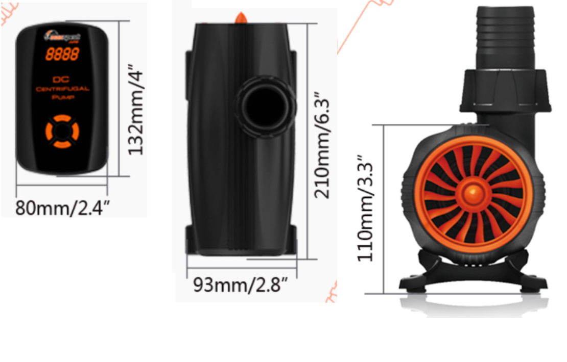 משאבת העלאה מקספקט 12,000 ליט”ש כולל בקר maxspect MJ-DC12K