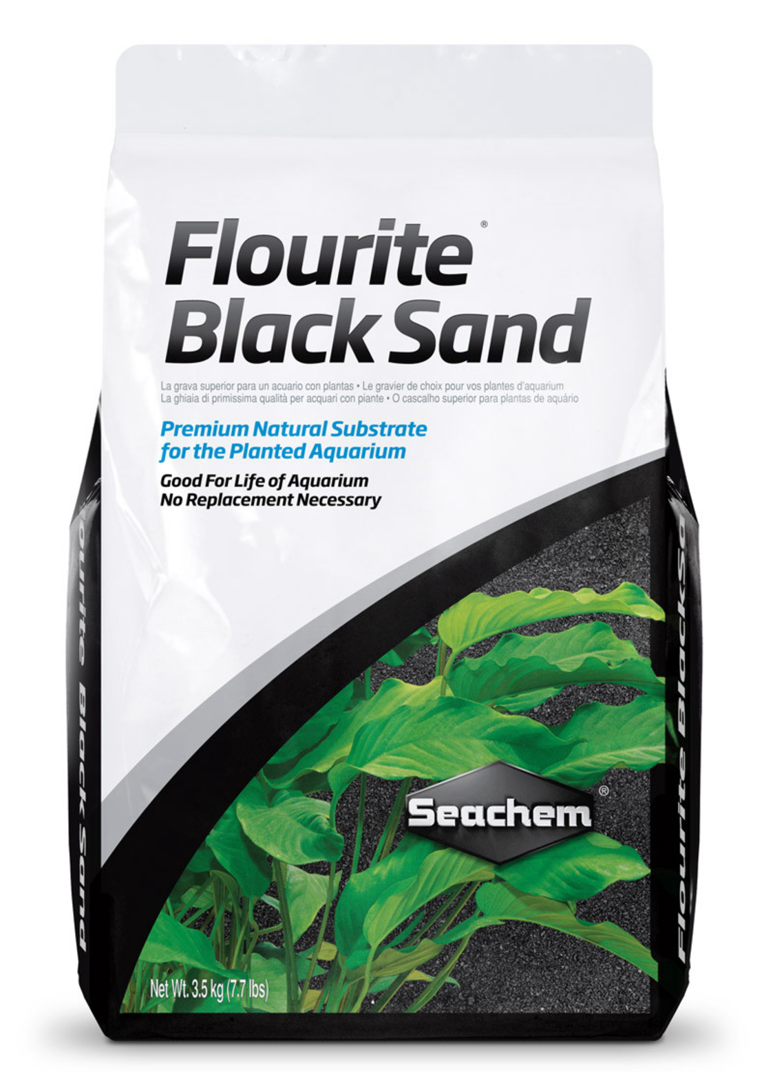 מצע חול שחור 3.5 ק”ג סיכם - Seachem Flourite Black Sand