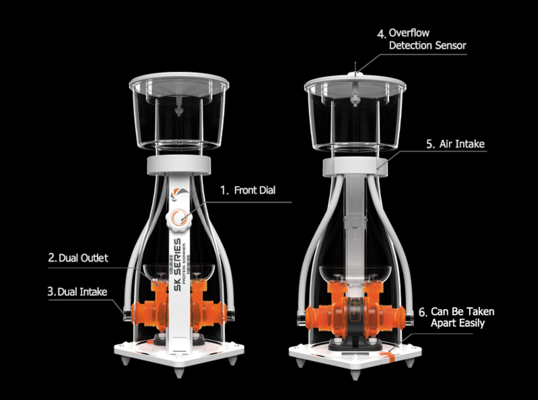 פורק חלבונים מקספקט גאמפ MJ SK800 (900-2,700 ליטר) - Maxspect Jump Protein Skimmer