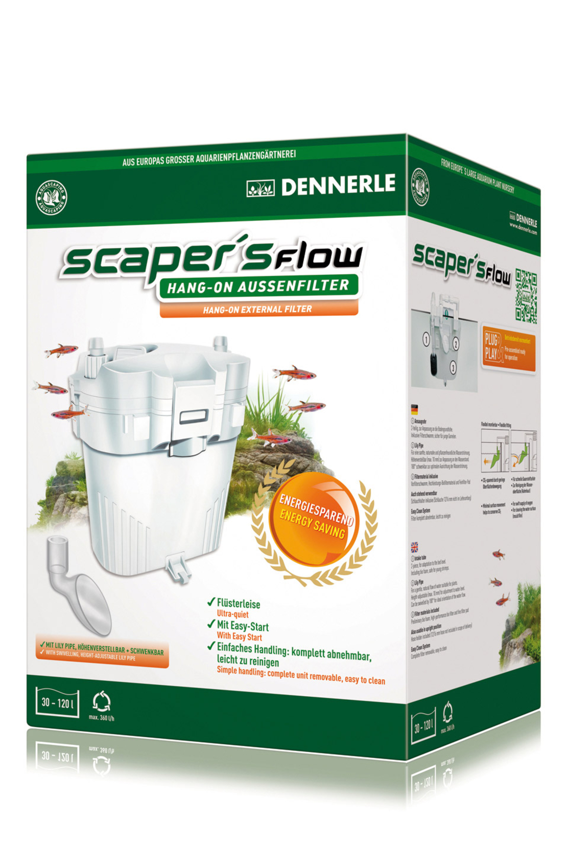 פילטר נתלה מעוצב דנרלי סקפר'ס פלואו -DENNERLE Scaper's Flow Hanging Filter