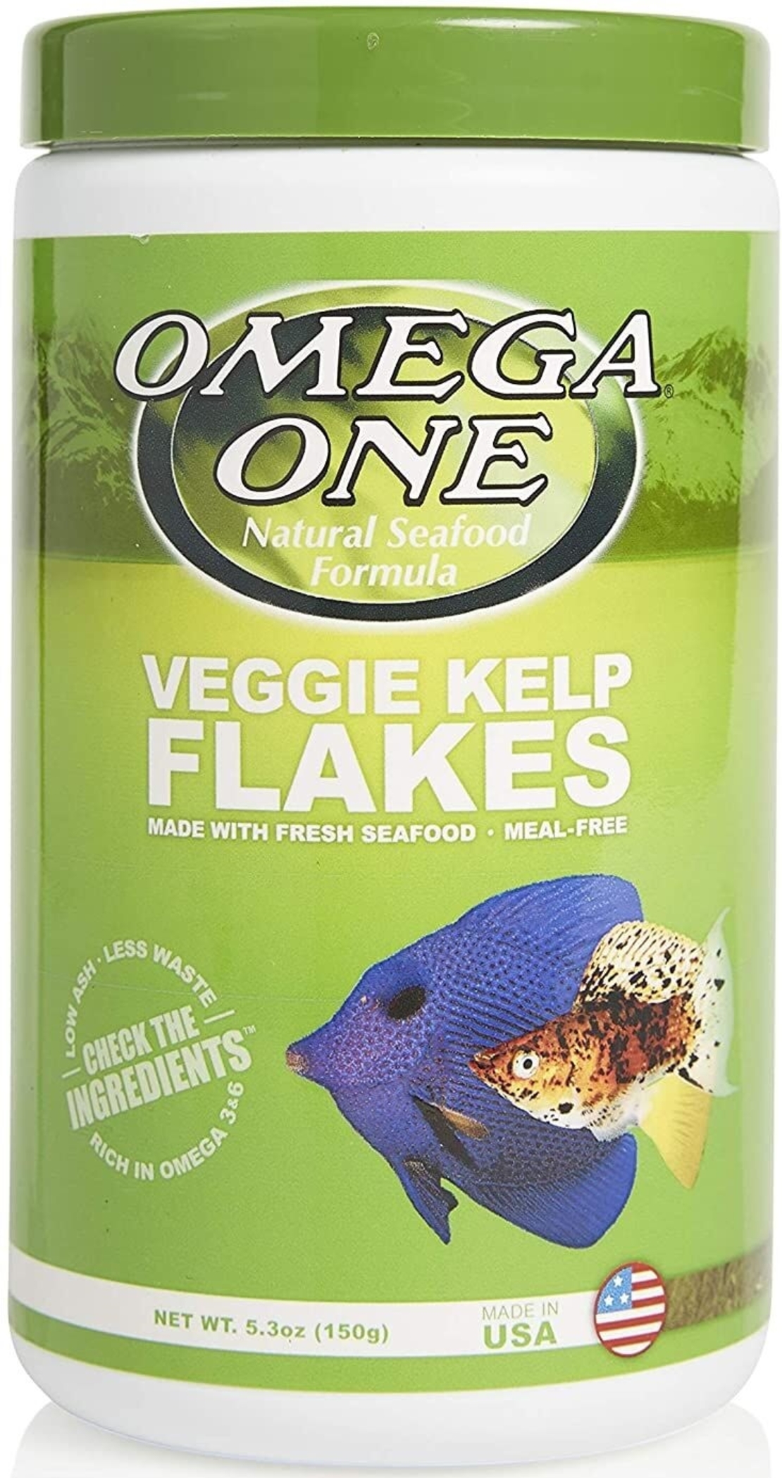 ווגי קלפ פלייקס דפים אומגה וואן 150 גרם Omega One Veggie Kelp Flakes
