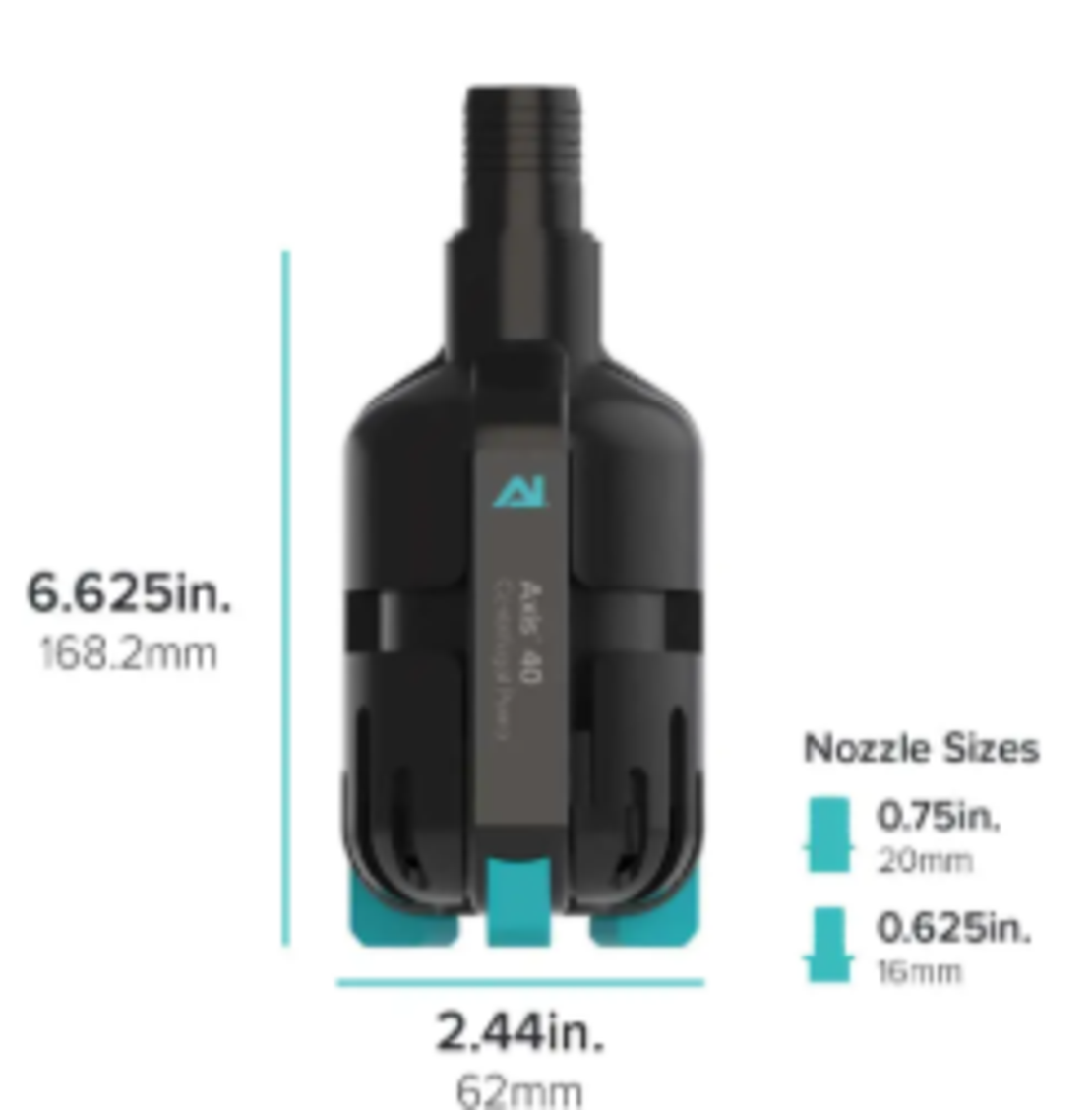 משאבה העלאה קומפקטית 1500 ל/ש אקסיס 40 אקווה אילומיניישן - Aqua Illumination Axis 40 Centrifugal Pump