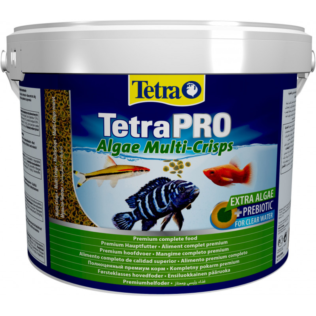 טטרה פרו אלגה וגטבל צמחי 10 ליטר - Tetra PRO Algae Multi Crisps 10L