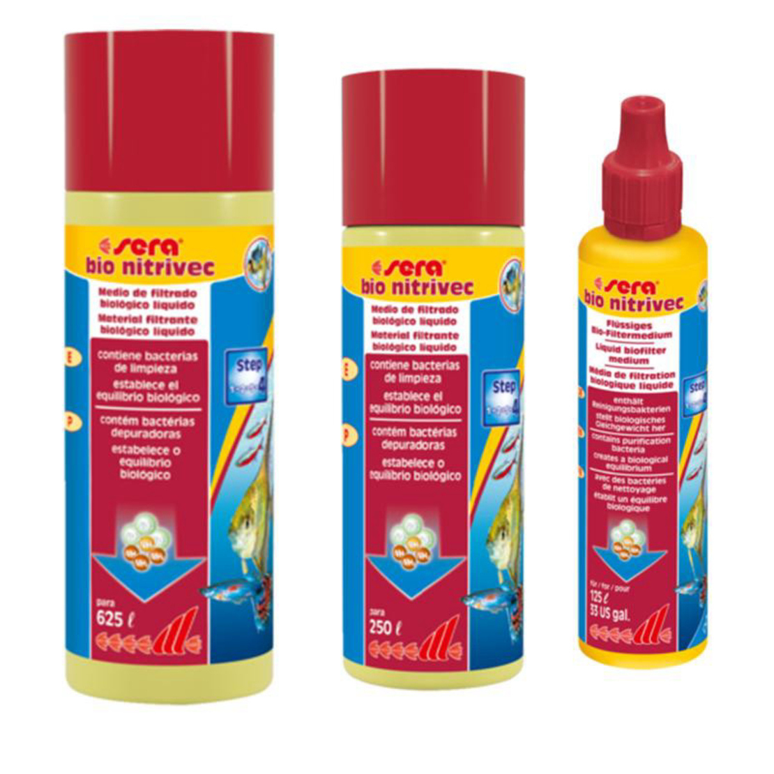 בקטריה סרה  250 מ”ל - (Sera Bio Nitrivec 250ml sufficient for: (625 liters
