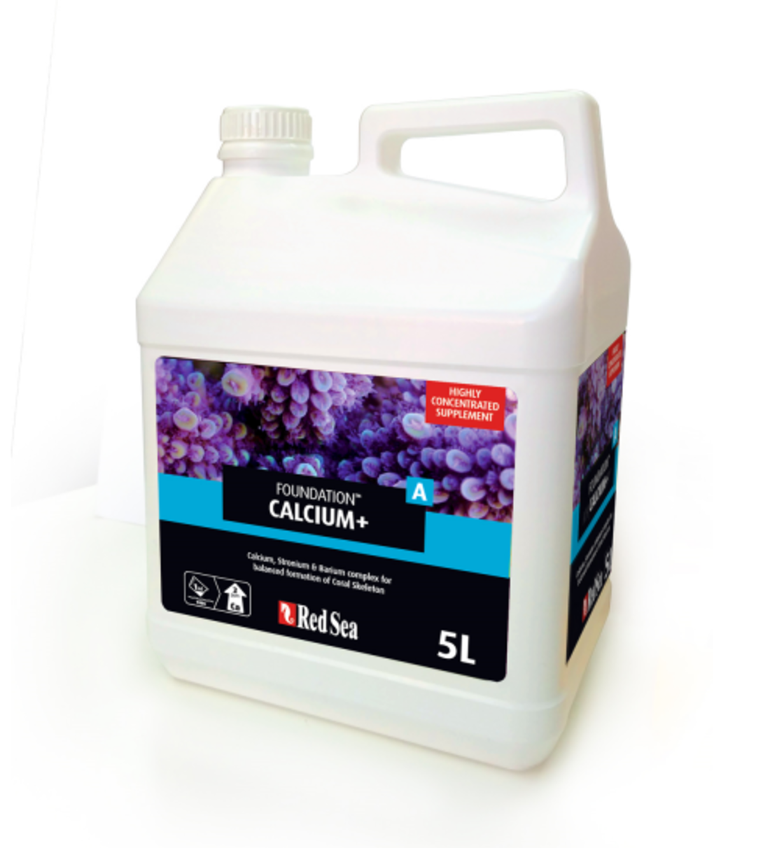 תוסף קלציום+ נוזלי רד סי 5 ליטר RED SEA Foundation™ A Calcium+ (Ca/Sr/Ba)