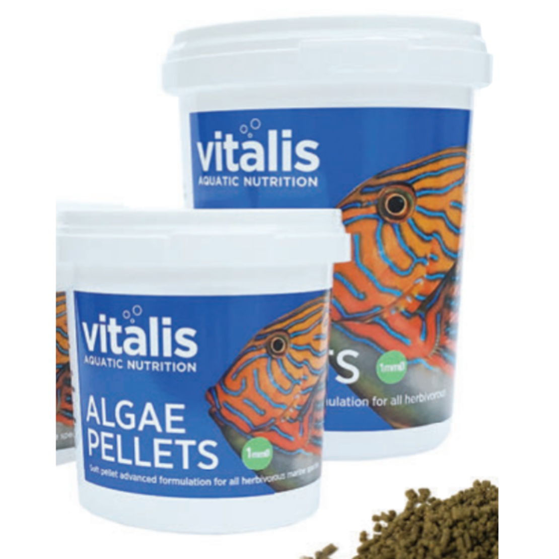 מזון גרגרים צמחי ויטליס אלגי פלטס 260 גרם Vitalis Algae pellets 260g