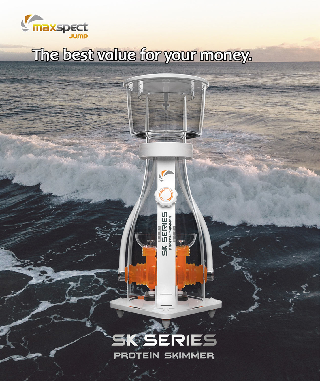 פורק חלבונים מקספקט גאמפ MJ SK400 (400-1,000 ליטר) - Maxspect Protein Skimmer