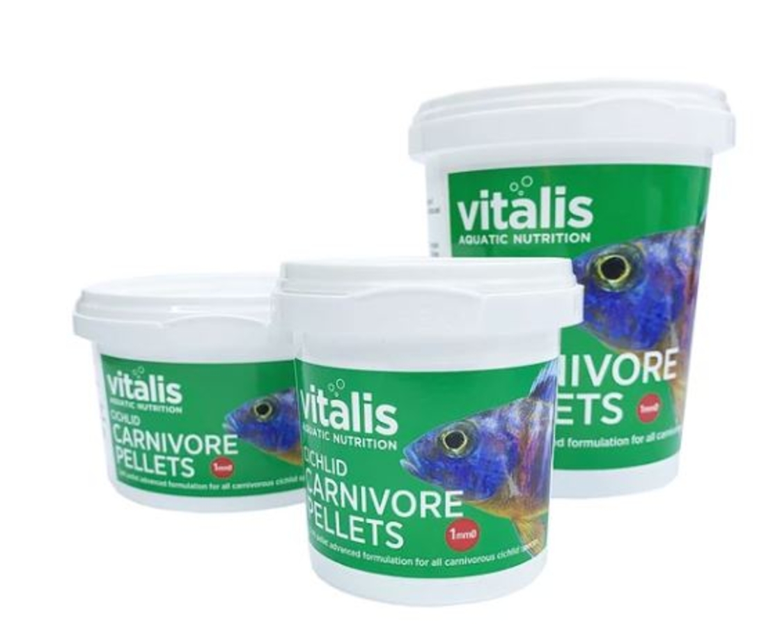 מזון ציקליד קרניבור פלטס 260 גרם ויטליס Vitalis Cichlid carnivore pellets