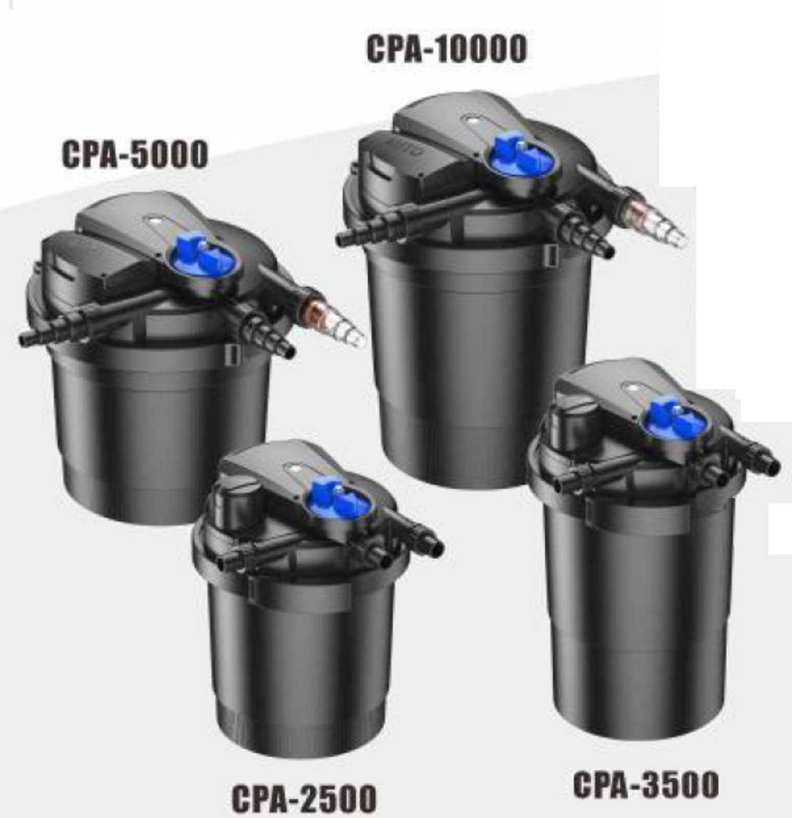 פילטר לחץ לבריכות נוי דגם CPA 3500 סאן סאן 7,000 ל/ש - SUNSUN Pond filter CPA 3500
