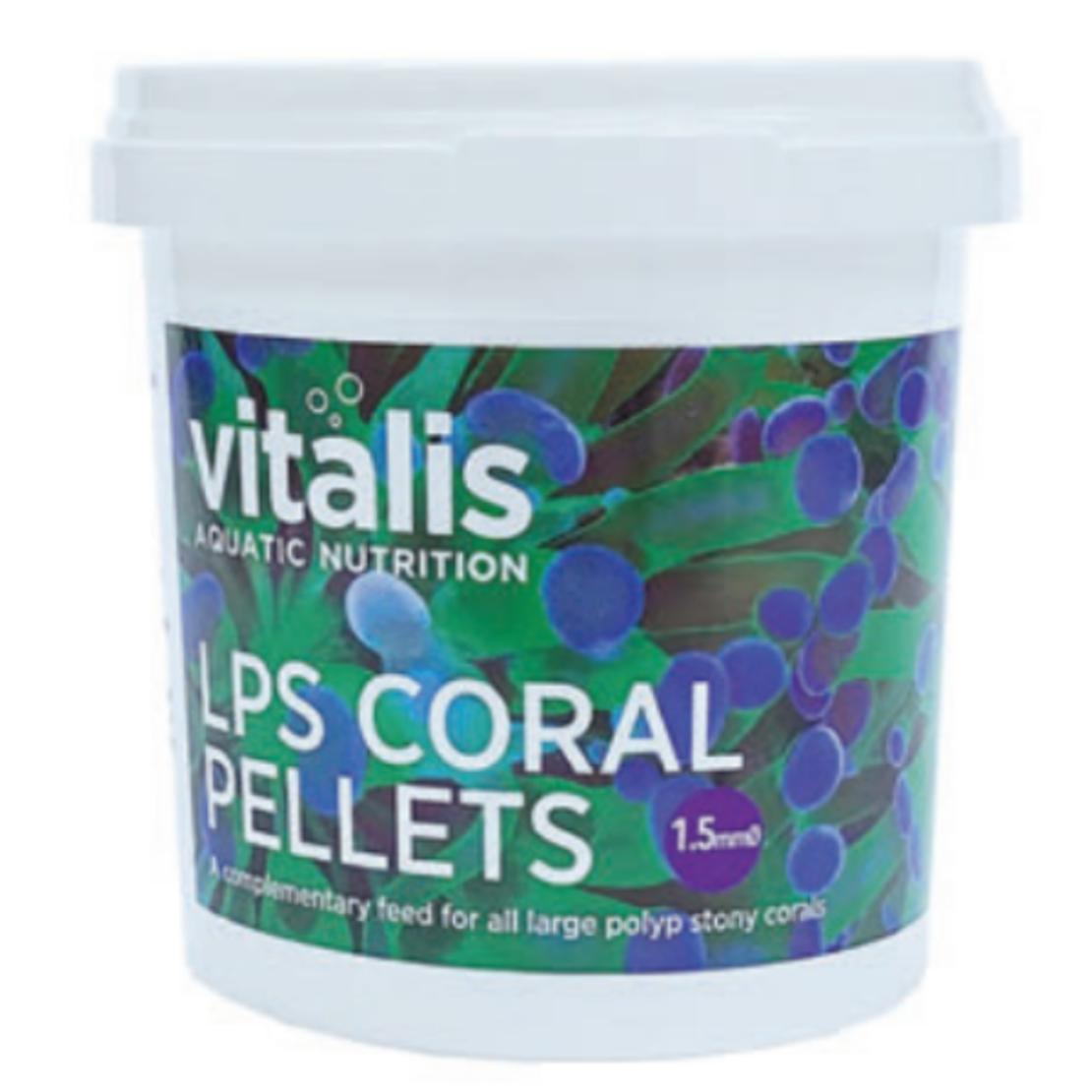 מזון לאלמוגים קשים ל.פ.ס LPS פלטס 50 גרם ויטליס Vitalis LPS Coral Pellets