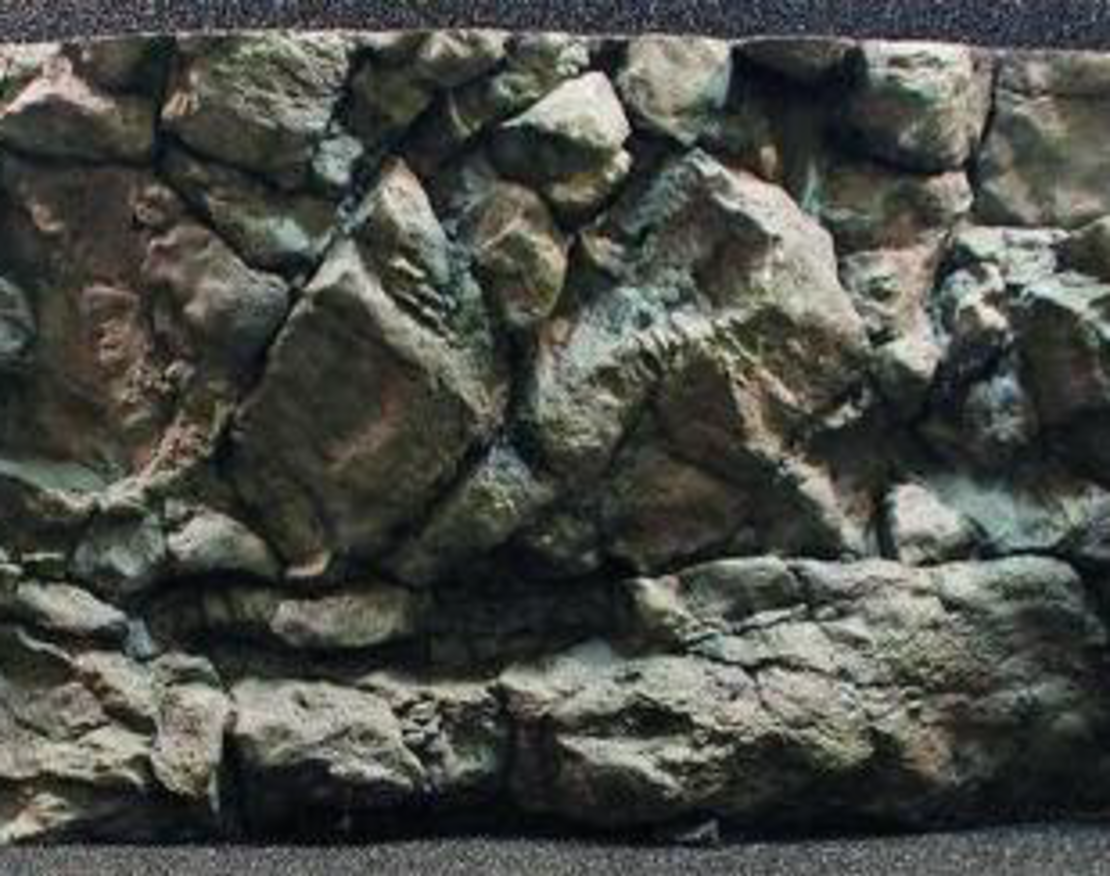 רקע תלת מימד סלעי דגם קומודו 58X148 אקווריסטיק - Aquarium Rocky 3D background Model Komodo