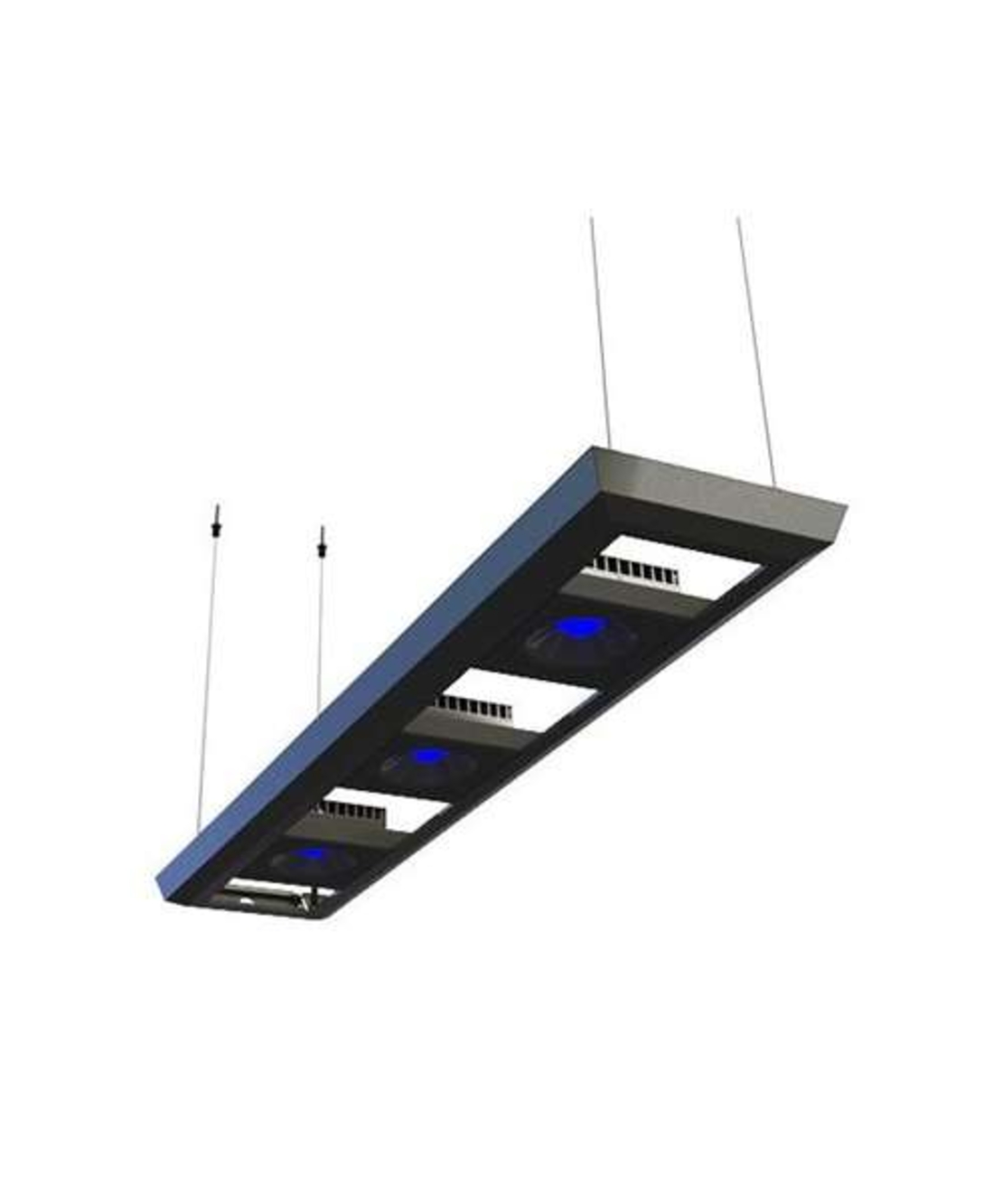 מתקן לתאורות לד נברשת ריף לד 90 שחורה - Red Sea Reef LED 90 black chandelier