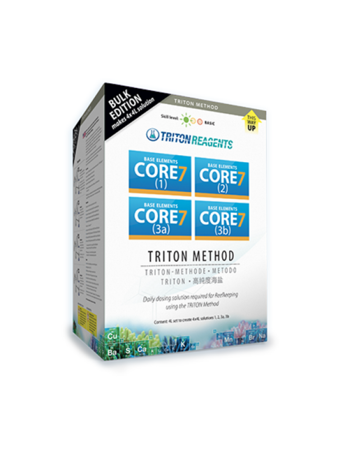 טריטון קור 7 בייס אלמנטס 4*4ליטר תוספים לריף - TRITON Method Base Elements Core 7 4*4L