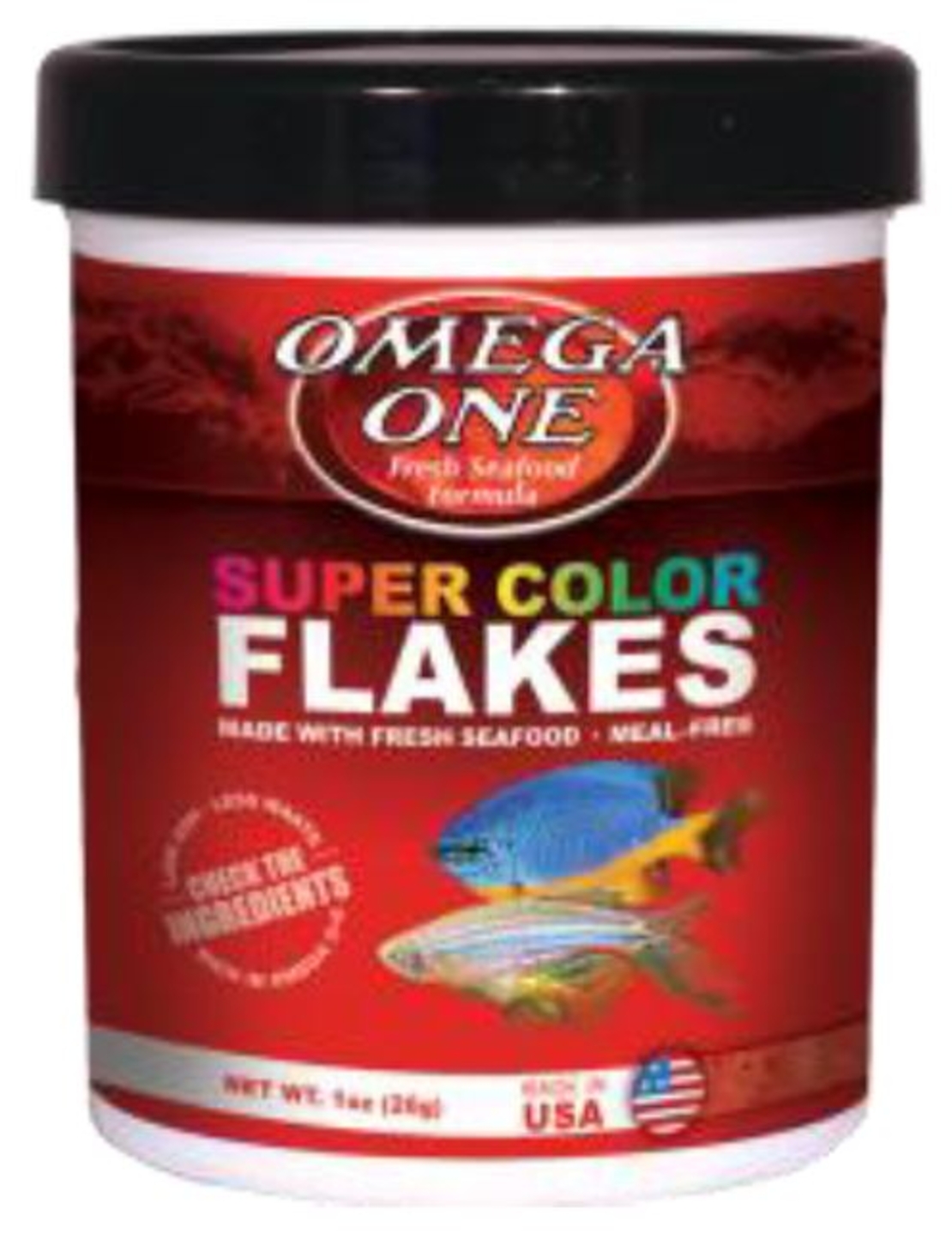 מזון סופר קולור פלייקס דפים  אומגה וואן 150 גרם Omega One Super Color Flakes