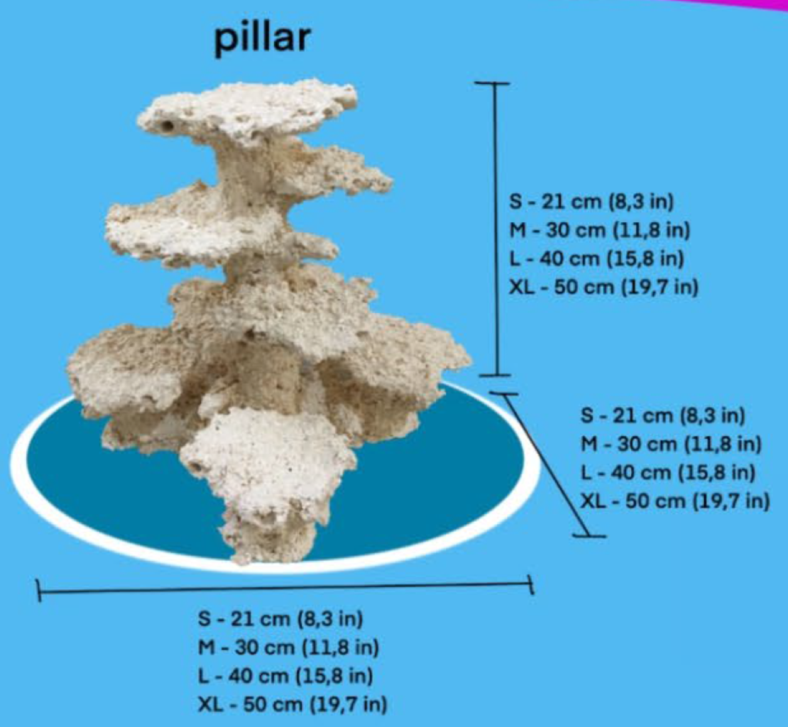 מסלעה קרמית אקווה קרמיק פילר ספיישל - Aqua Ceramic Aquascape Pillar Special
