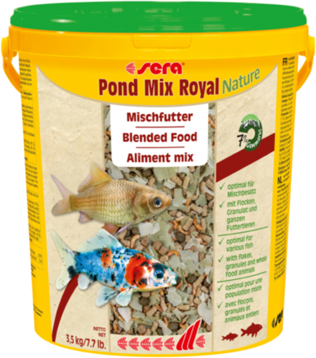 סרה פונד מיקס רויאל נייצ'ר 21 ליטר  - Sera Pond Mix Royal Nature 21 L