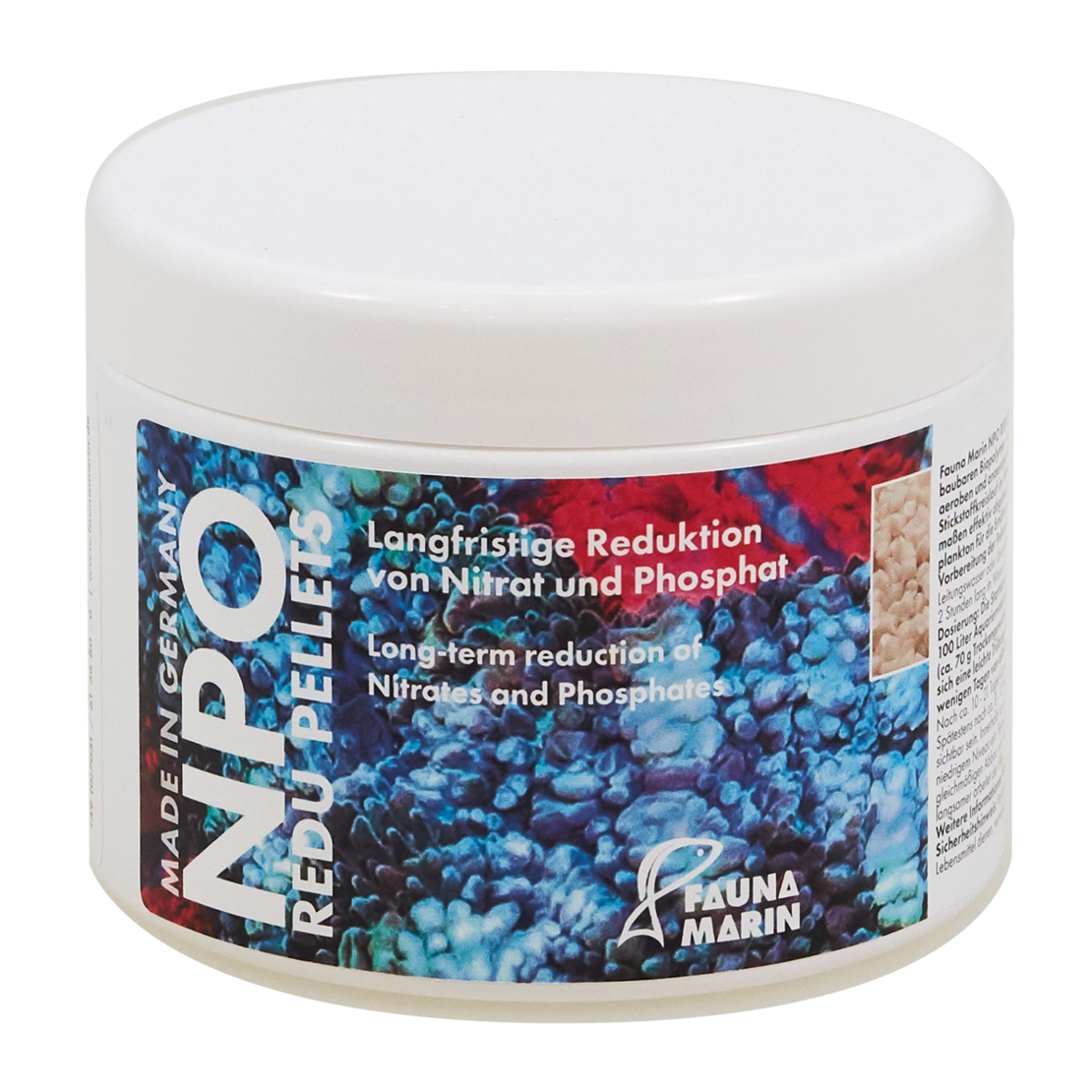 ביופלטס NPO פאונה מארין 350 גרם - Fauna Marin NPO REDU Pellets BioPellets 350 g
