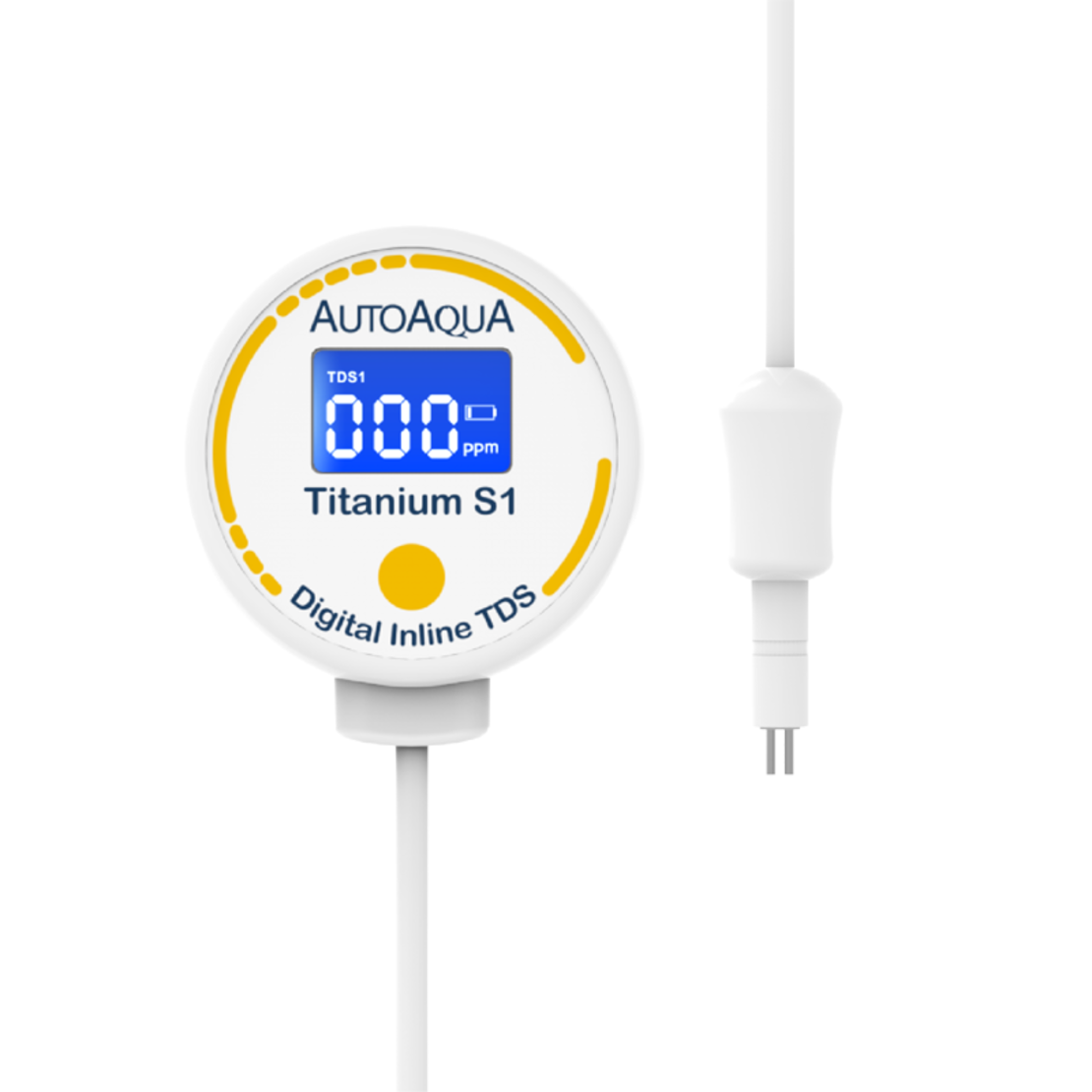 מד TDS דיגיטלי 1/2/3 נקודות בדיקה אוטו אקווה - AUTOAQUA Digital Titanium S1/2/3 Inline TDS Meter