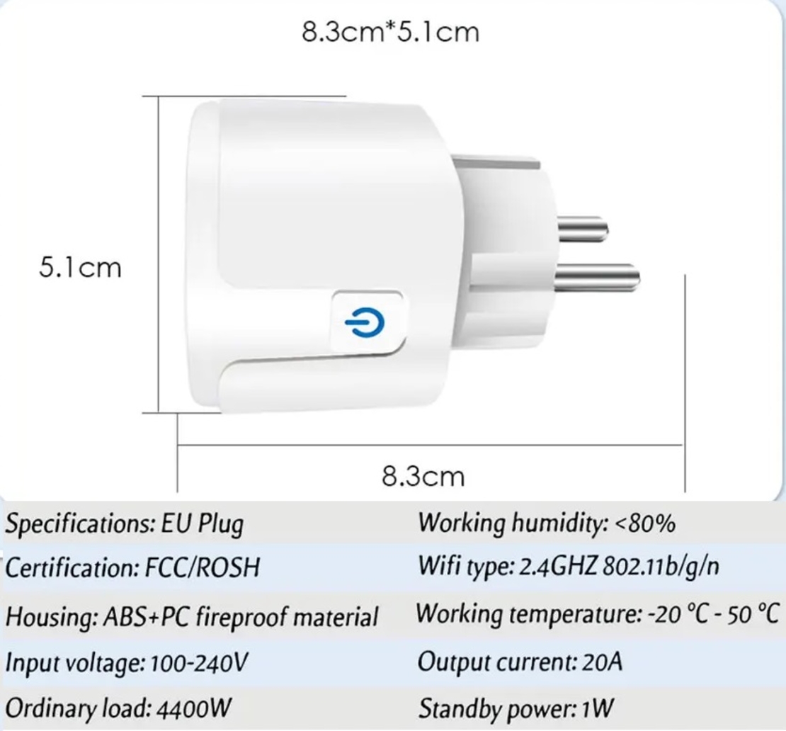 שקע חכם לשליטה על מכשירים מרחוק דגם אירופאי - Smart Socket for remote operation - European model