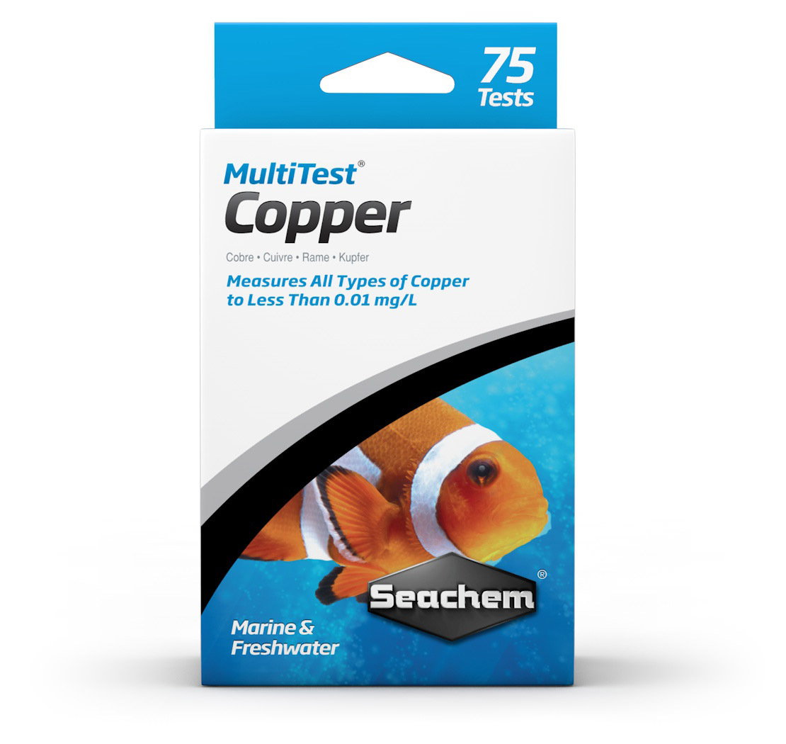 ערכת בדיקה קופר Cu סיכם - Seachem Copper Test Kit for Cupramine
