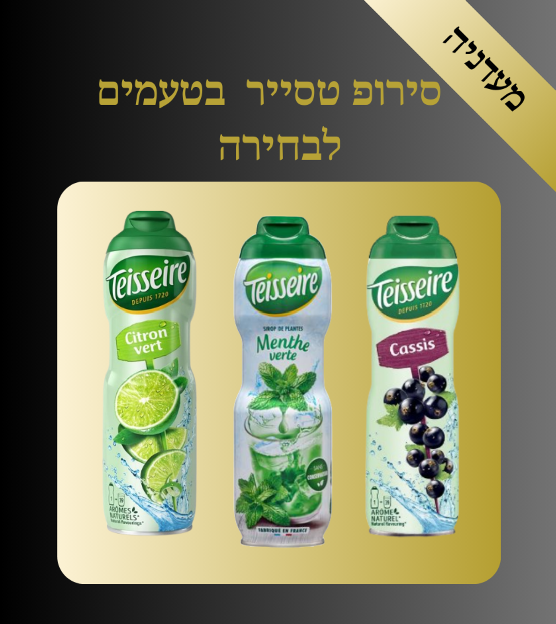 סירופ טסייר בטעמים