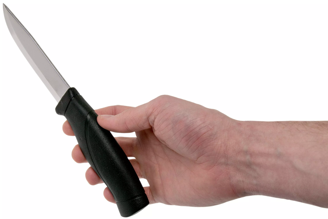 סכין מורה קומפניון אלחלד משודרגת, שחור - Morakniv Companion HD