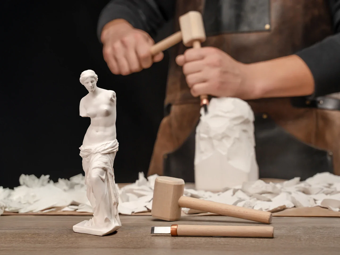 ערכת פיסול באבן ( גבס) למתחילים - ונוס ממילו BEAVERCRAFT