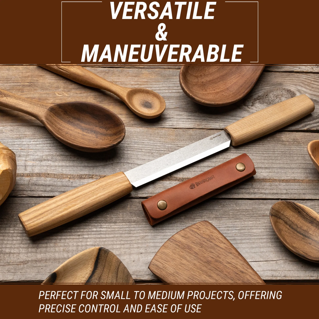 סכין משיכה-מפצל עצים BEAVERCRAFT DK2S