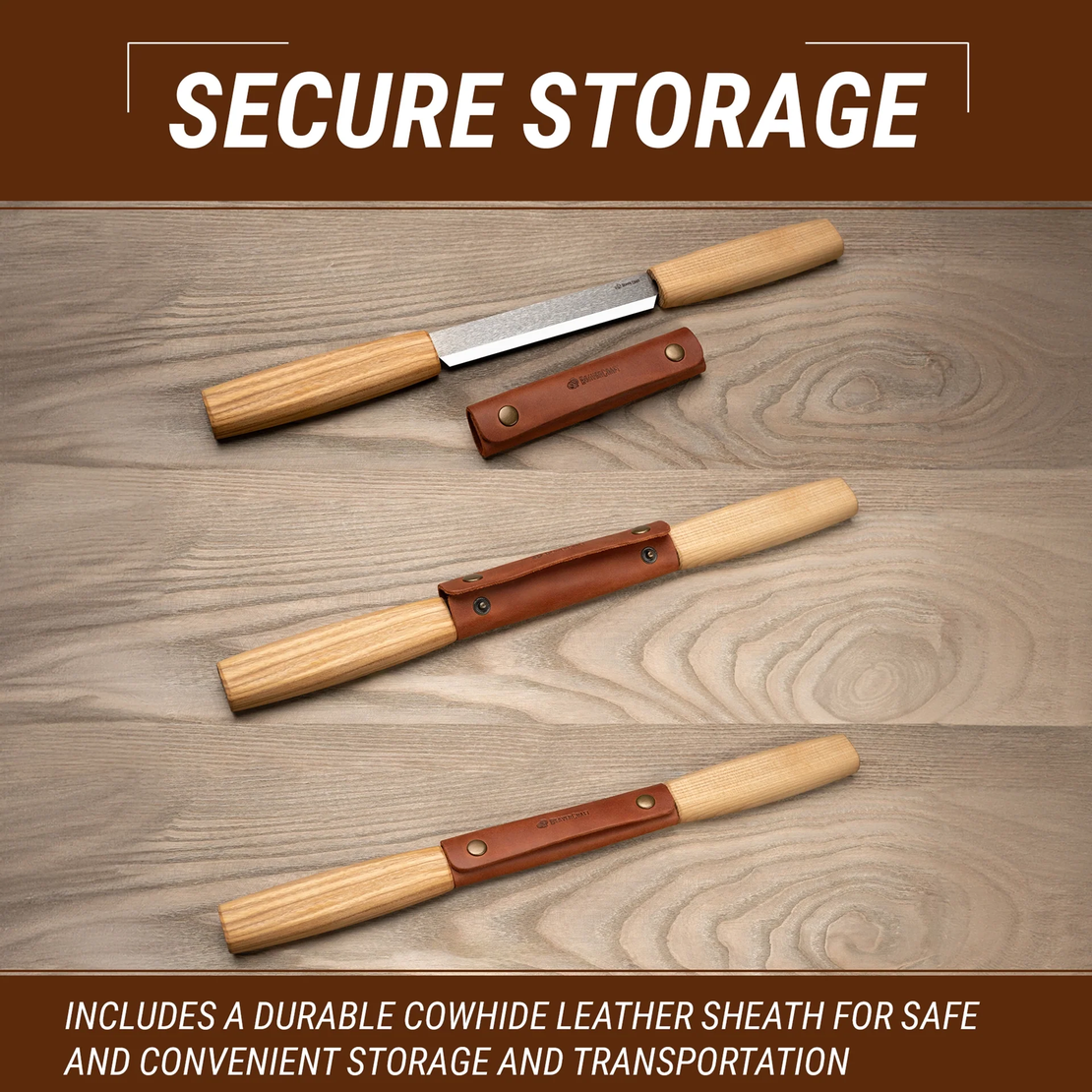 סכין משיכה-מפצל עצים BEAVERCRAFT DK2S