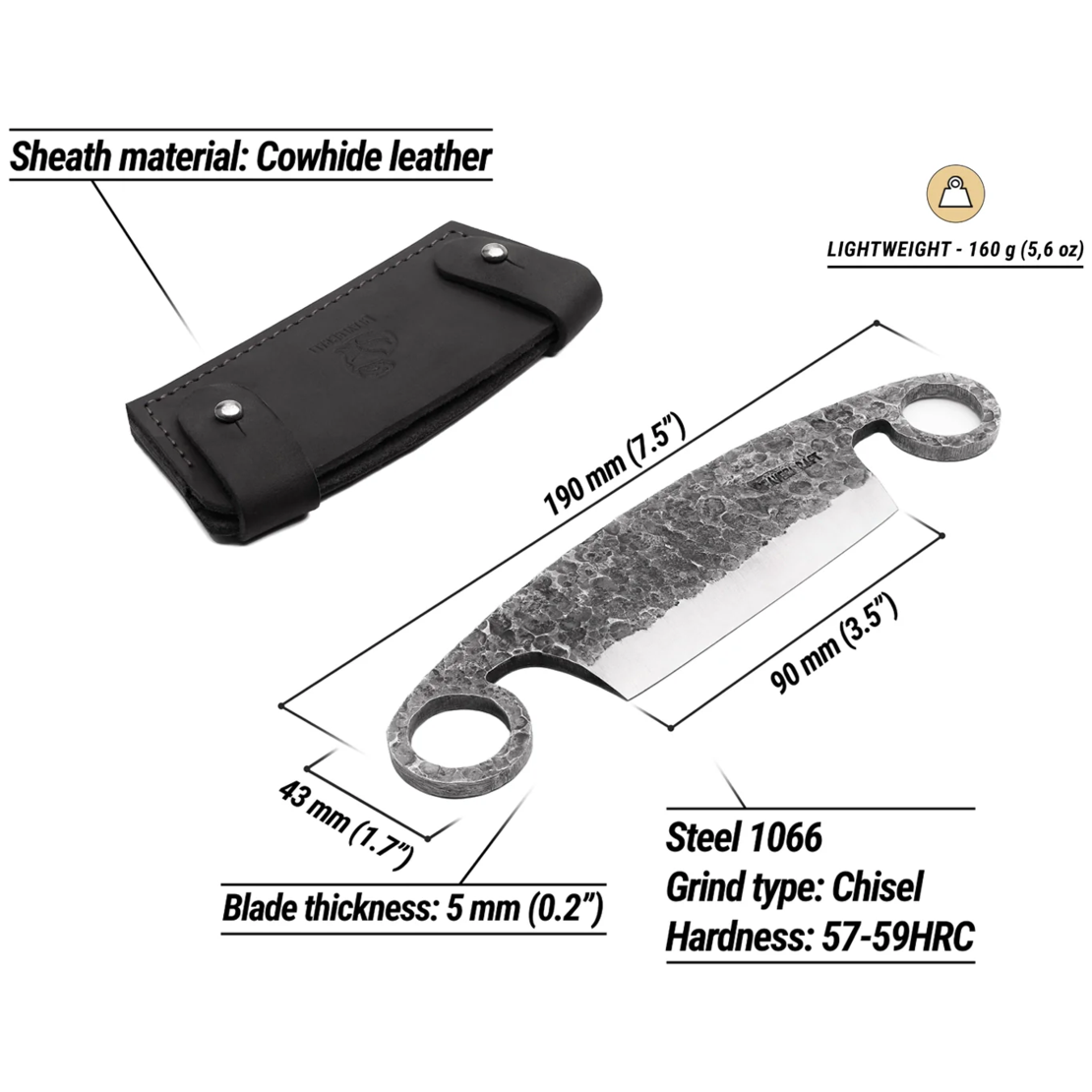 סכין משיכה קטנה BEAVERCRAFT DRAW KNIFE DK5S