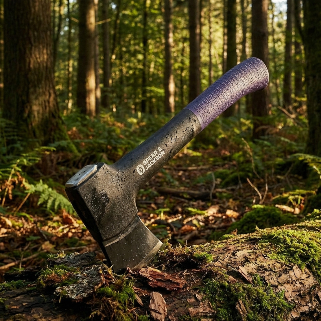 גרזן 600 גר' ידית פיברגלס, מושחז, ספיר-ג'קסון