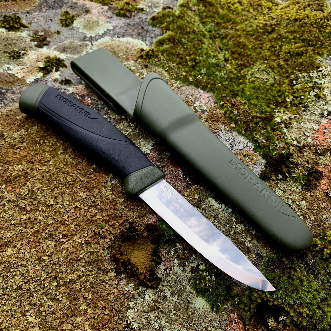 סכין מורה קומפניון אלחלד, ירוק חאקי TOOLEDEN Morakniv Companion