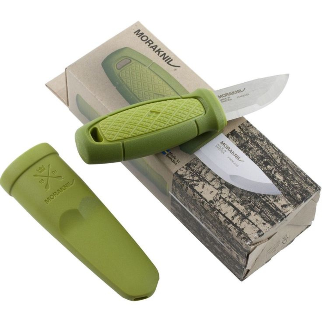 סכין קטנה מורה אלדריס עם נדן קשיח ירוק TOOLEDENMORAKNIV ELDRIS