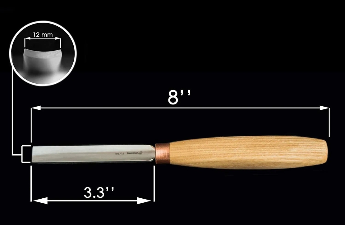 מפסלת גילוף קומפקטית מעוגלת BEAVERCRAFT K5/12