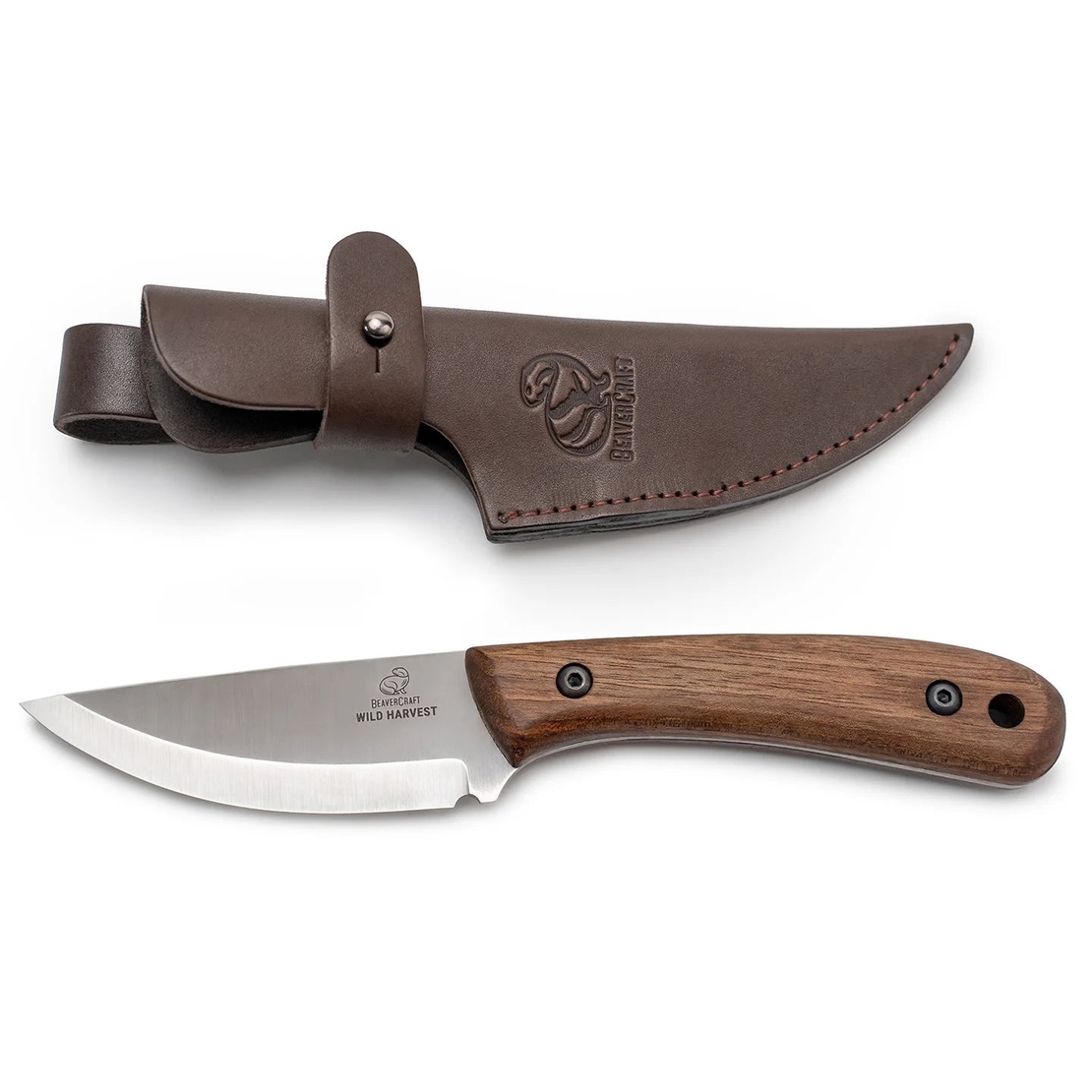 סכין בושקראפט עם נדן עור BEAVERCRAFT BSH7