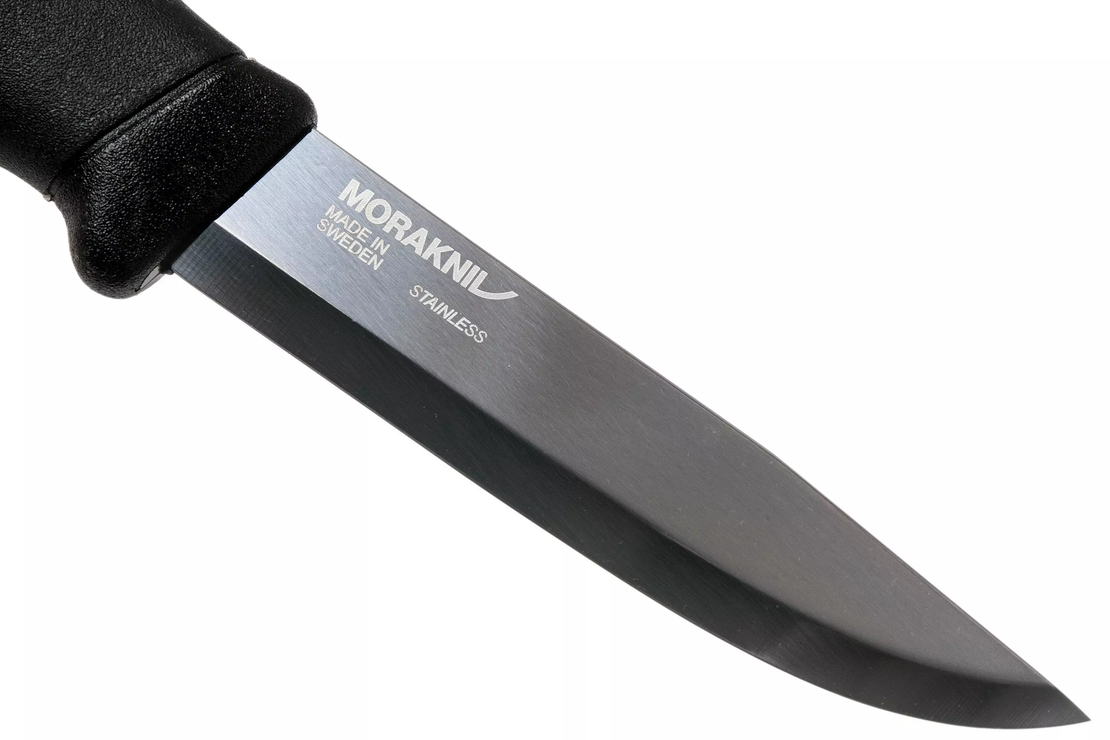סכין מורה קומפניון אלחלד משודרגת, שחור - Morakniv Companion HD