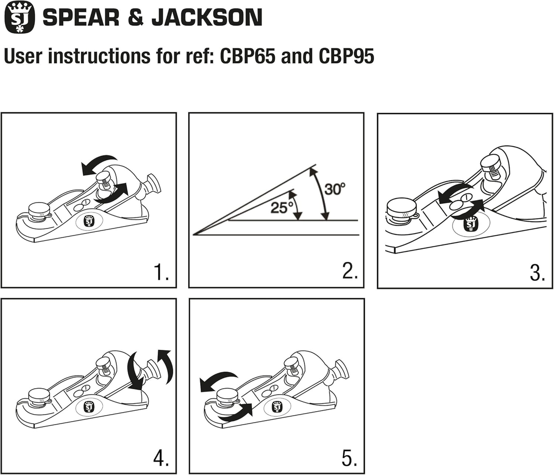מקצועת בלוק בסגנון 9 וחצי, SPEAR&JACKSON