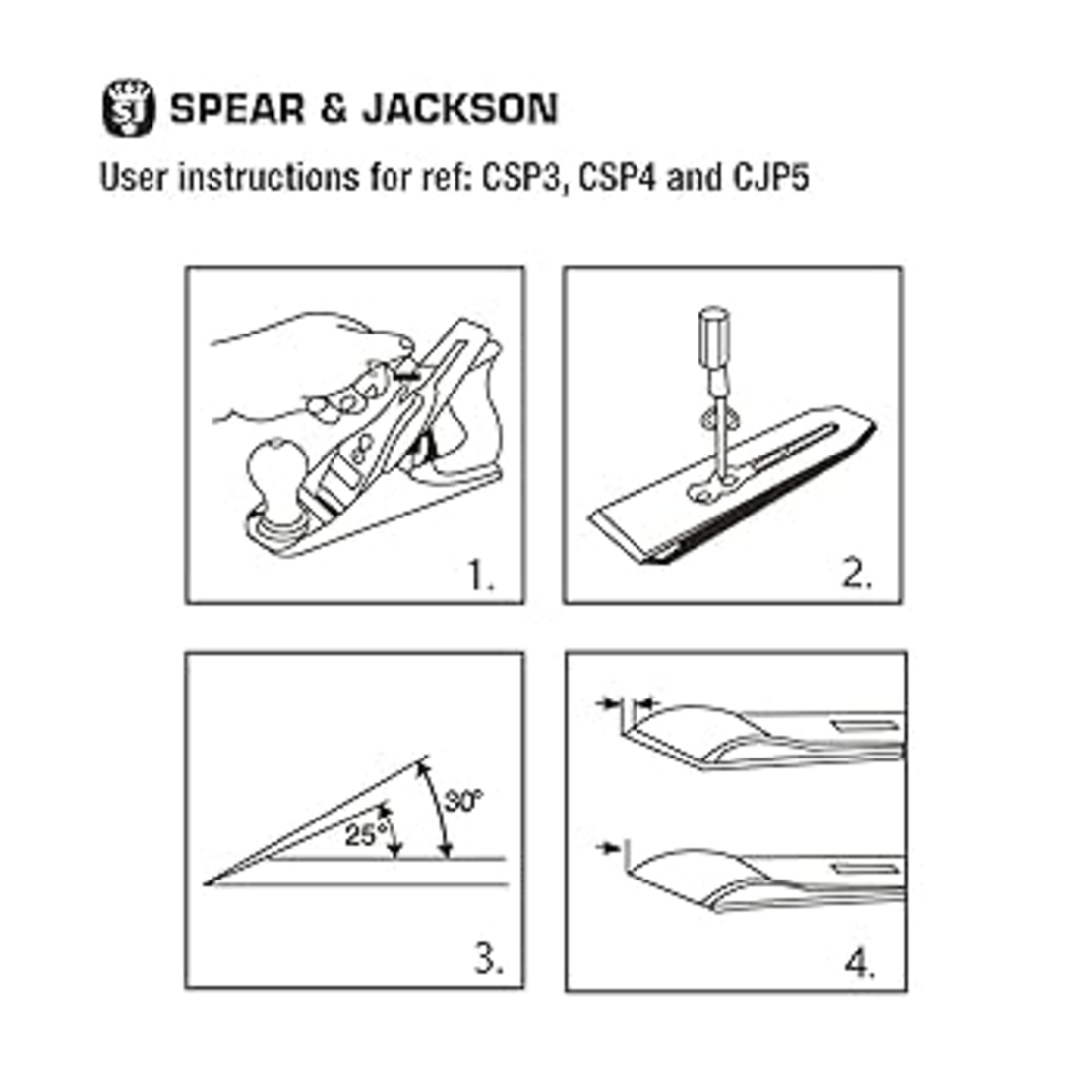 מקצועה מחליקה, מס' 4 , SPEAR&JACKSON CSP4