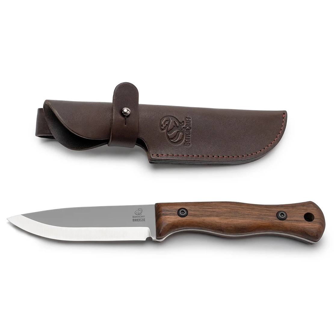 סכין בושקראפט עם נדן עור BEAVERCRAFT BSH6