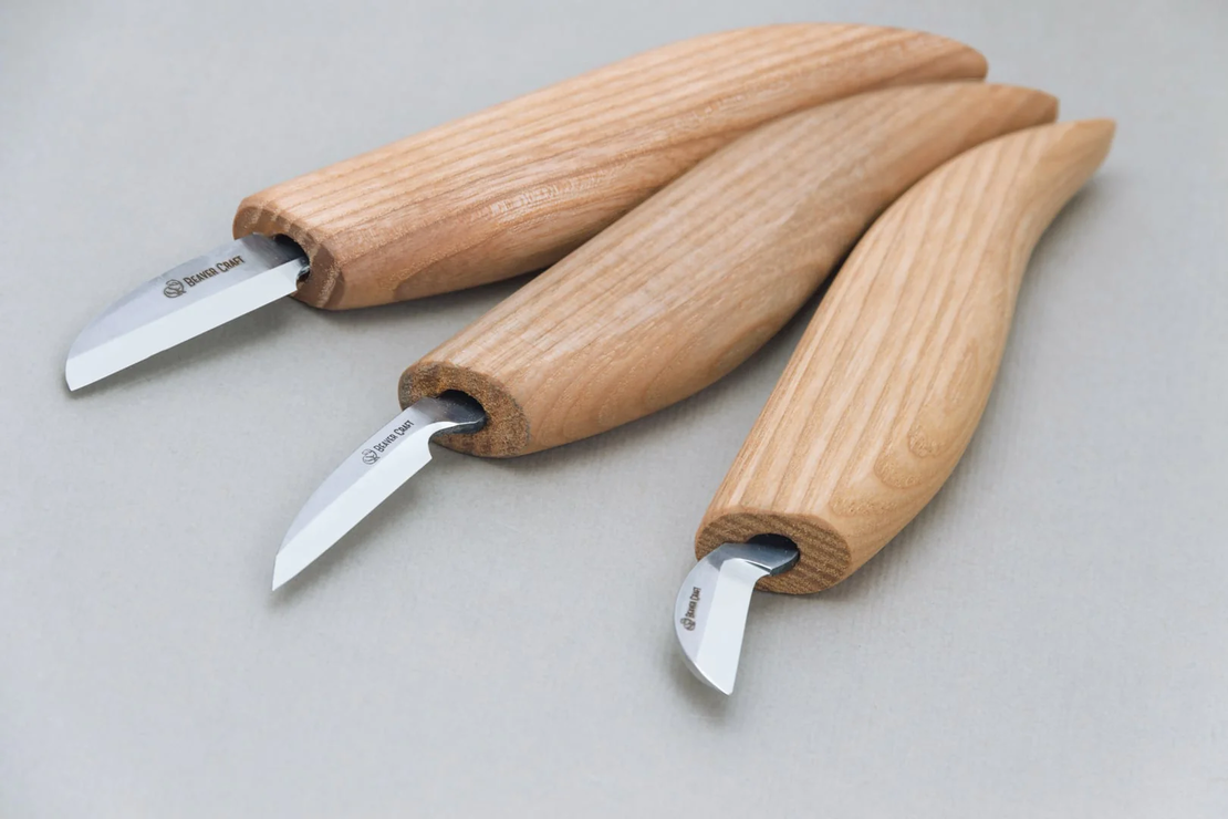 סט 3 סיכיני גילוף שבבי ואביזרים BEAVERCRAFT SO6