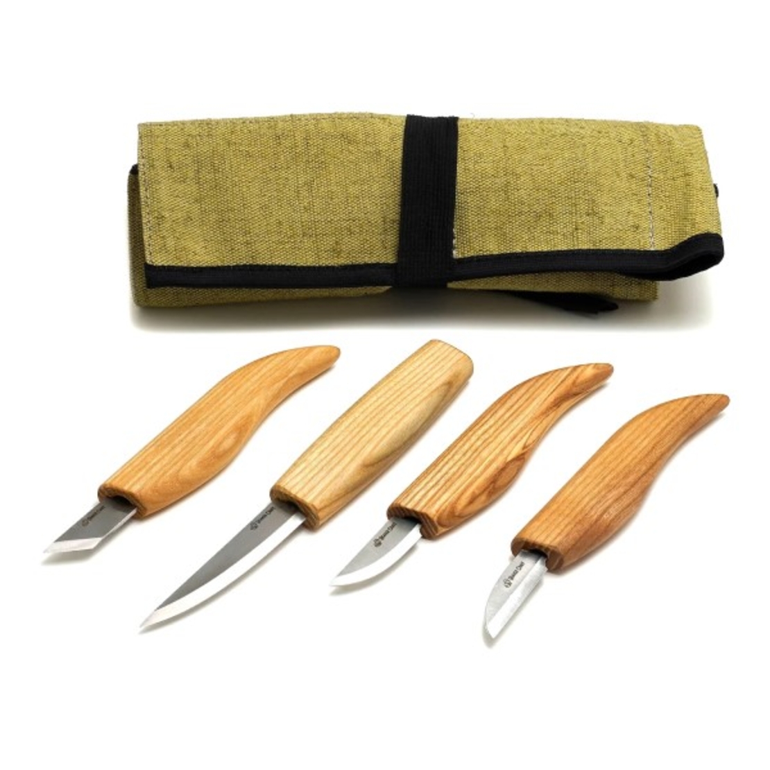 סט בסיסי 4 סכיני גילוף בנרתיק בד BEAVERCRAFT SO7