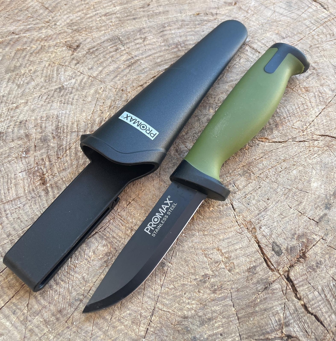 סכין עבודה אלחלד מושחרת - PROMAX BY BROSH KNIVES VT212