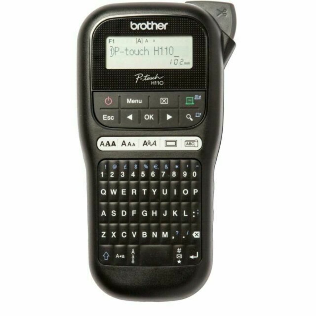 מדפסת מדבקות ניידת BROTHER PT-H110 (פיטאץ') כותב 1-2 שורות רוחב מדבקה 6-12 מ
