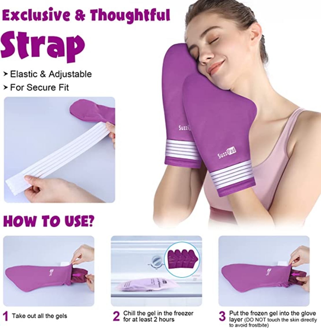 גרבי וכפפות קור לנוירופתיה כימותרפיה SuzziPad 	Gloves & Socks -מידה L